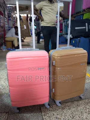 Pure Rubber Plastic Suitcases. Medium. ( Brown)