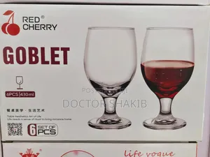 New Authentic Durable a Set of 6pcs (430ml) Wine Glasses