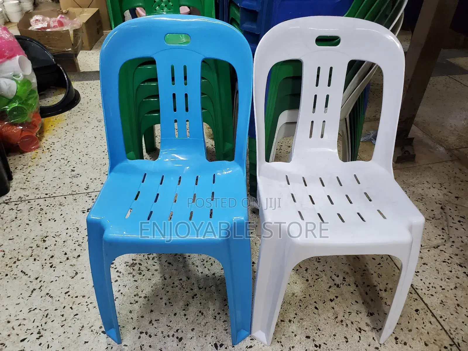 Church Armless Plastic Chairs Armless