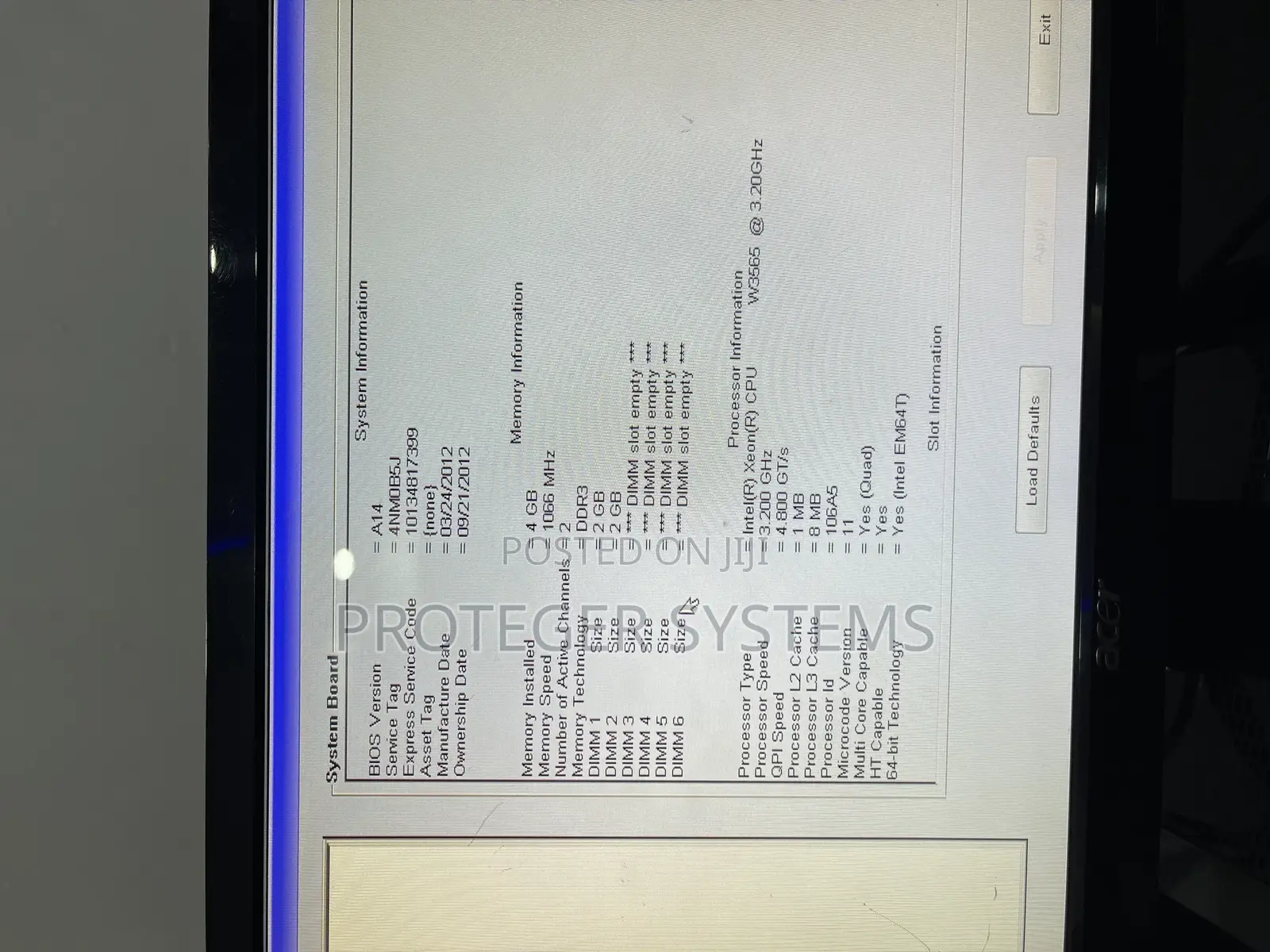 Desktop Computer Dell Precision 3000 4GB Intel Xeon HDD 256GB