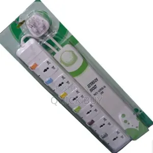 Original Heavy Duty Fused Power 6way 3meter Extension Cable