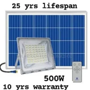 5.0 Blue Carbon Solar Flood Lights Em.