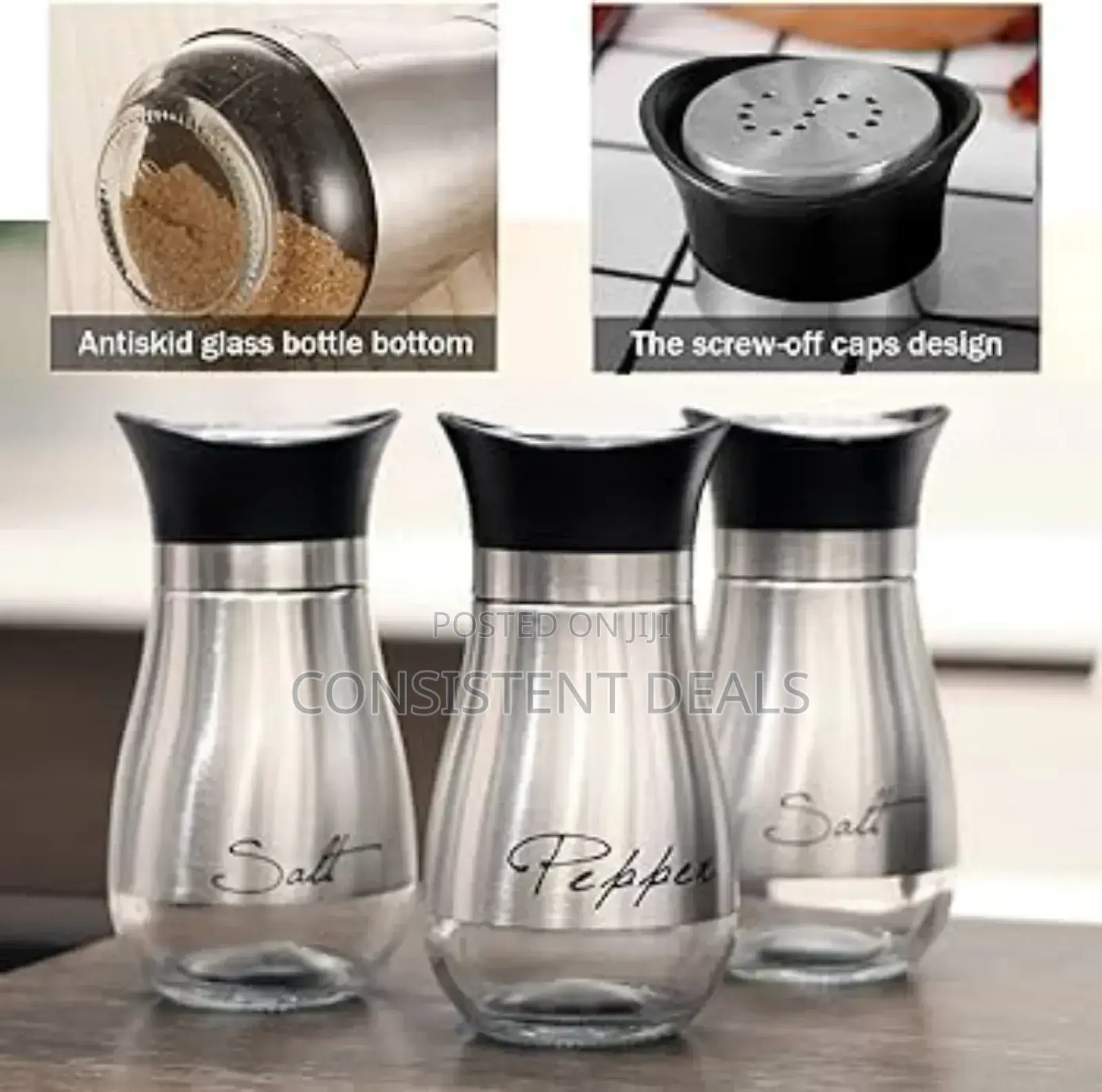 Salt and Pepper Shaker Jars