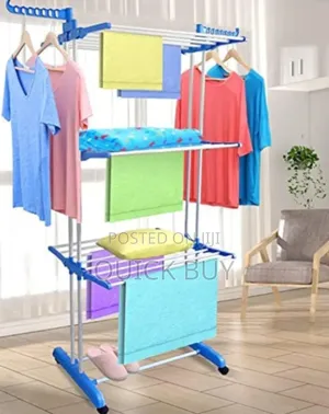 Sturdy Strong Foldable 4 Tier Clothes Drying Rack