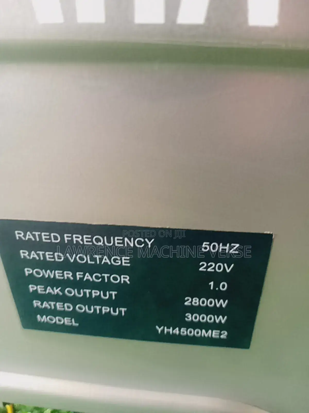 Key Start Yamaha Generator 3kva