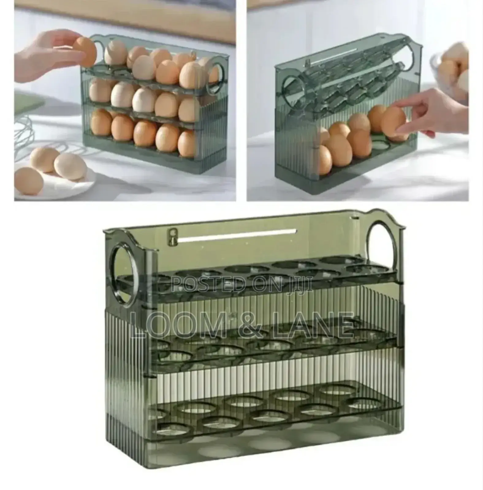 Plastic Stackable Egg Holder/Storage Box