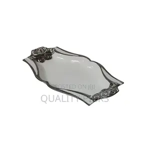 Design Serving Platter - Silver