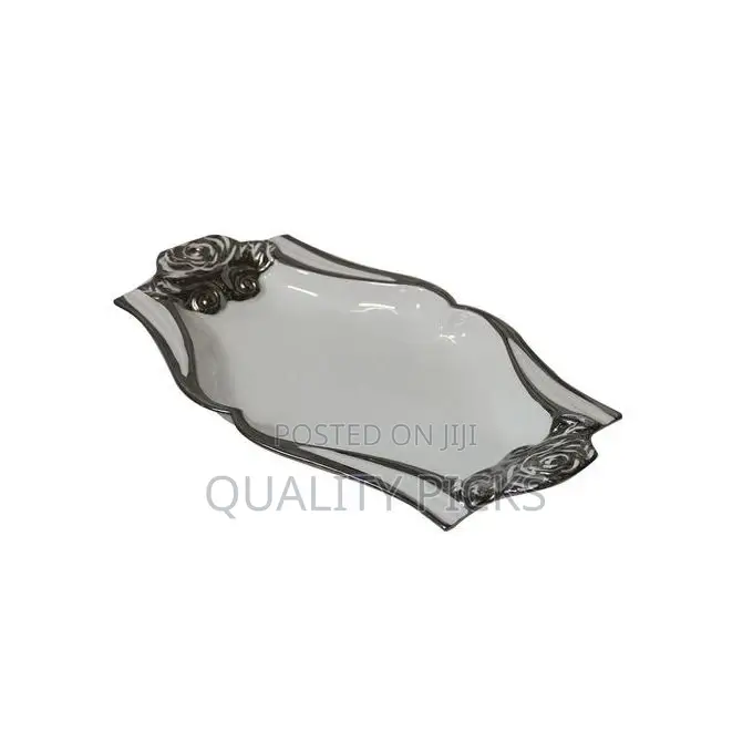 Design Serving Platter - Silver
