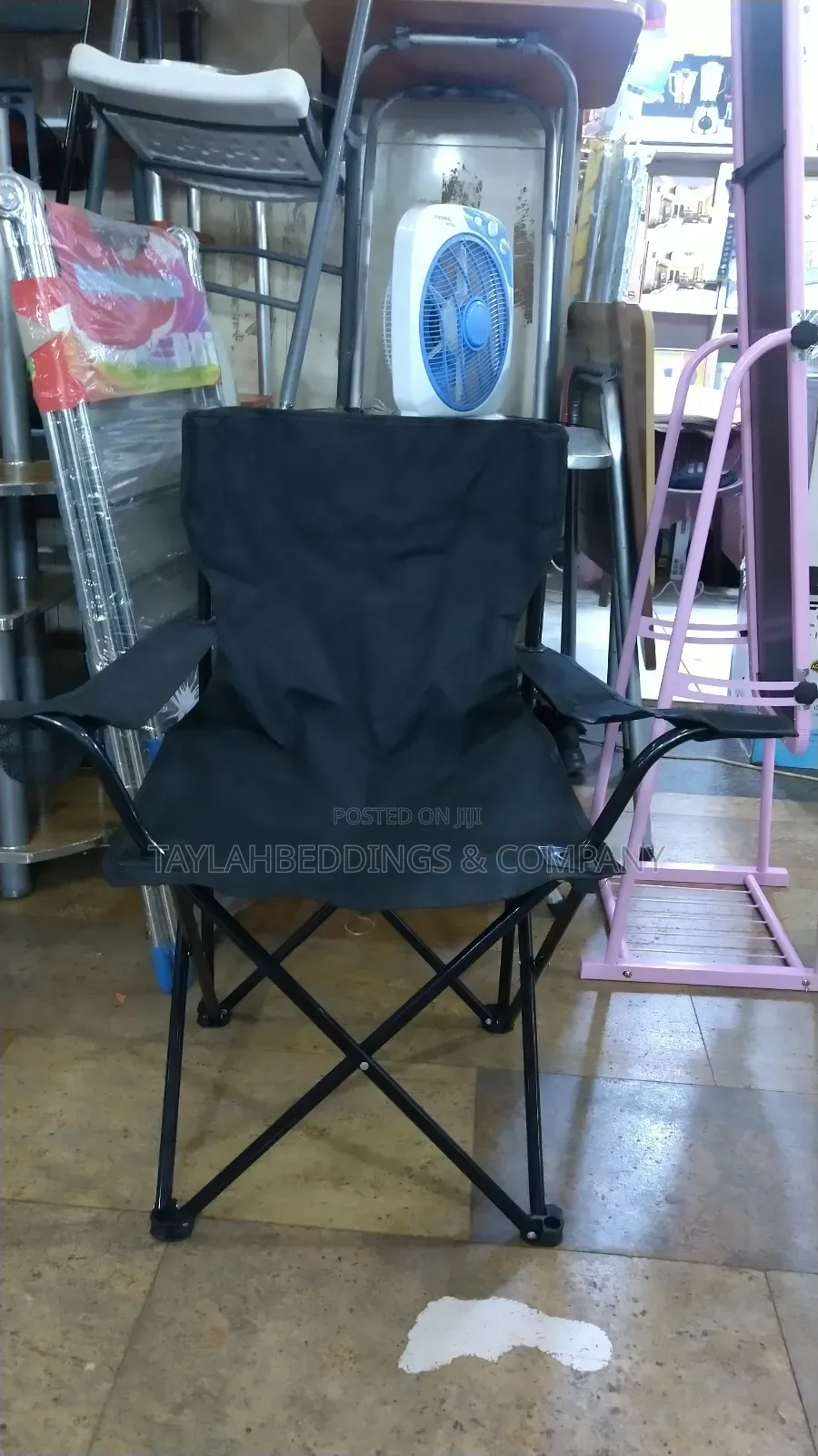 Outdoor Barbecue Folding Camping Chair Beach Stool Cupholder