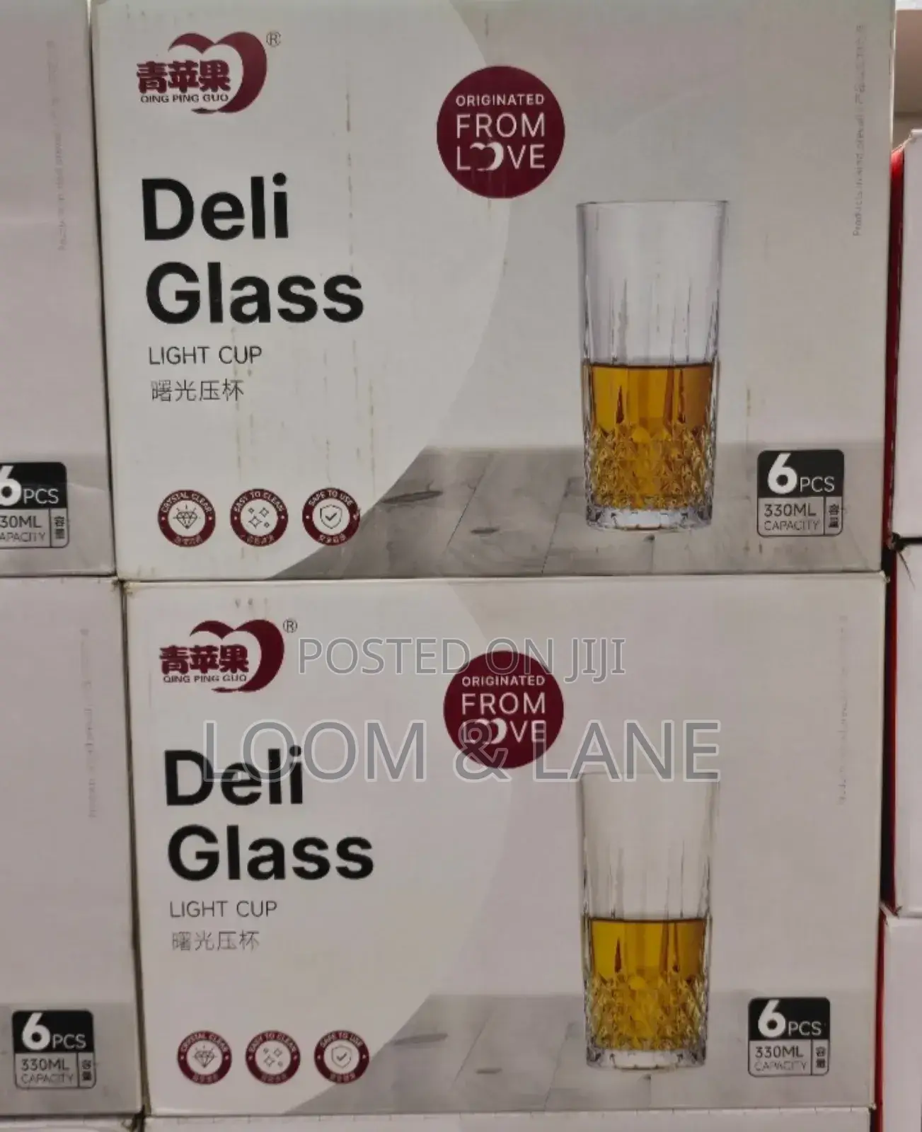 Deli Light Cup Durable Glasses 6pcs
