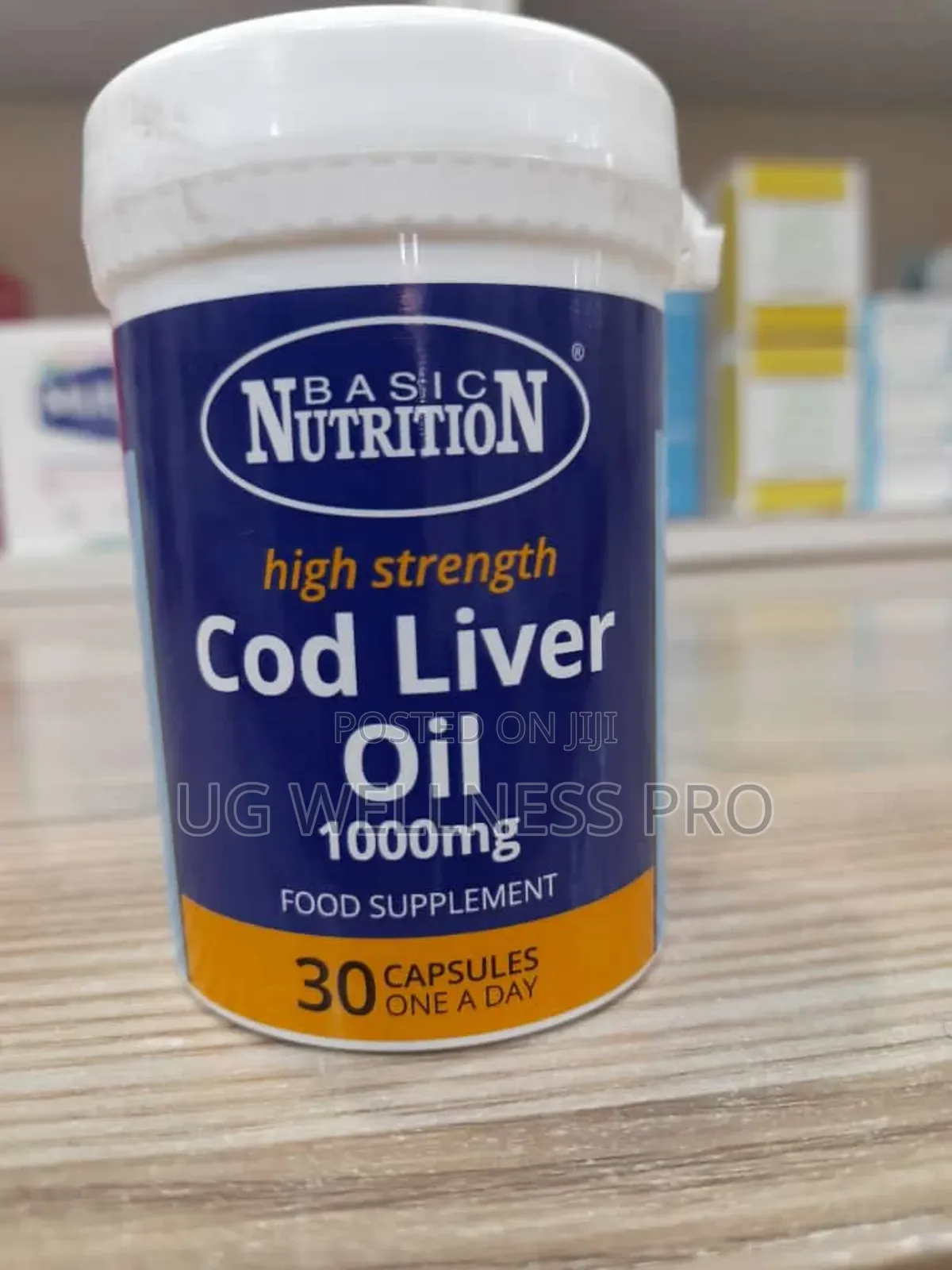Basic Nutrition Cod Liver Oil 1000mg – 30 Capsules