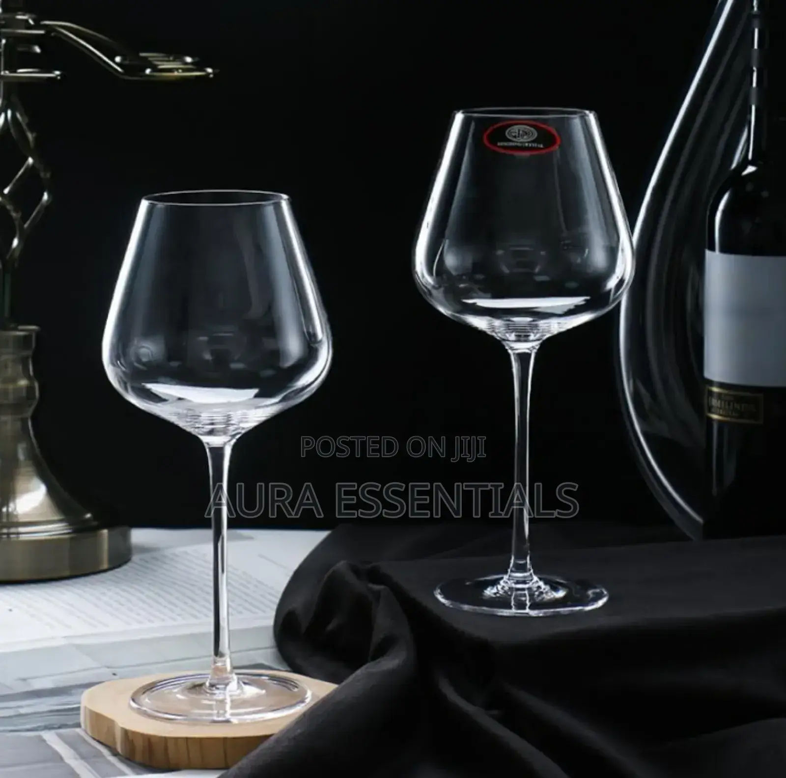 Super Cap - Crystal Clear Red Wine Glasses