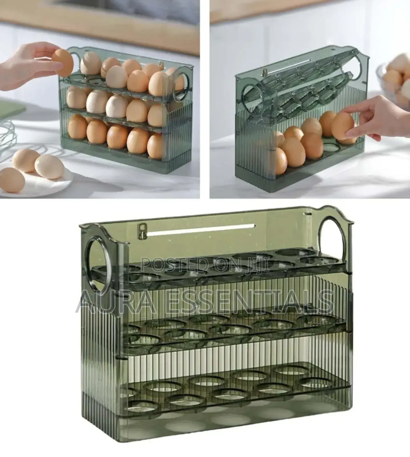 Auto Flip Egg Organizer