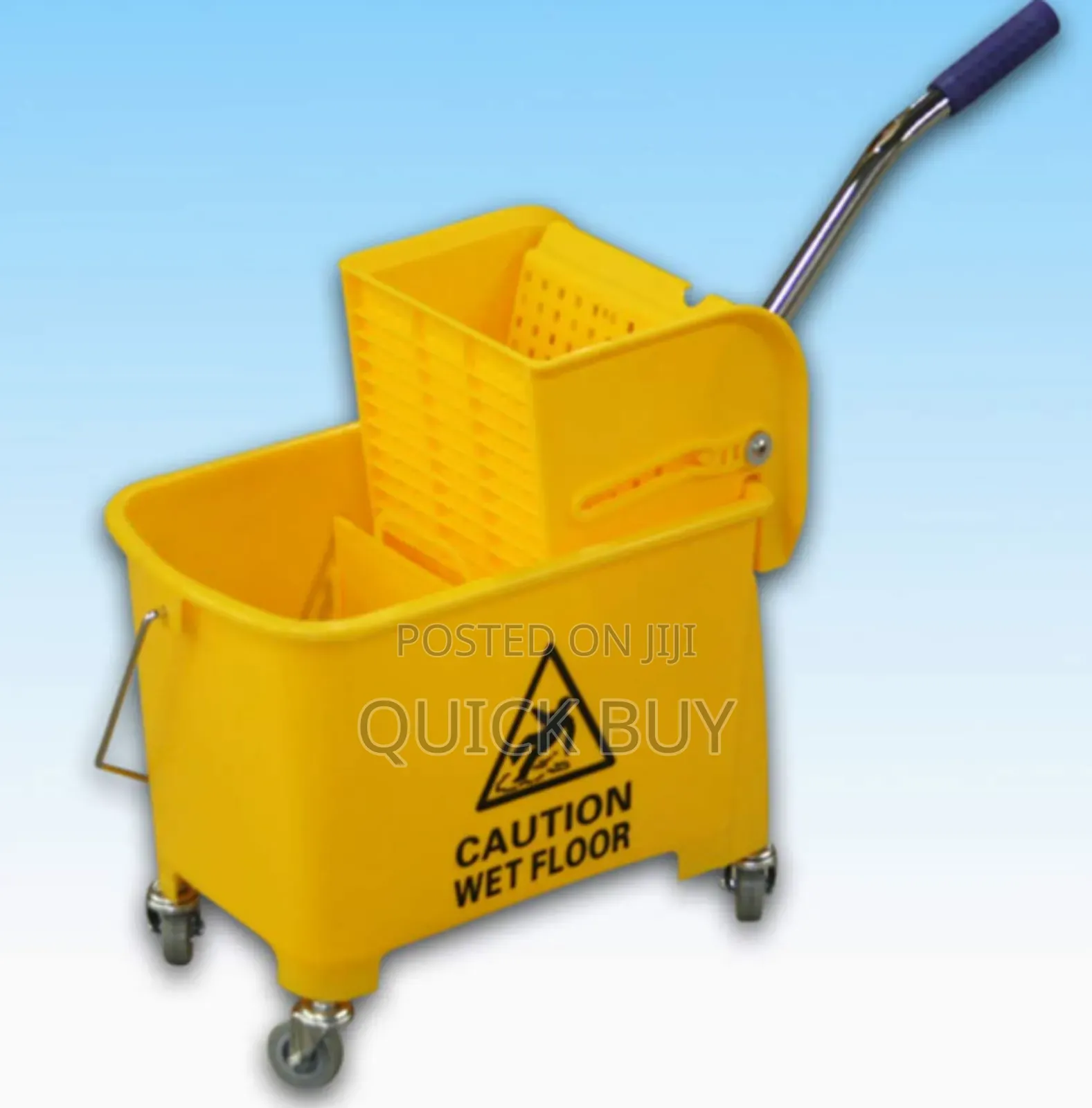 Deluxe Compact Commercial Wringer Trolley Mop Bucket 20L