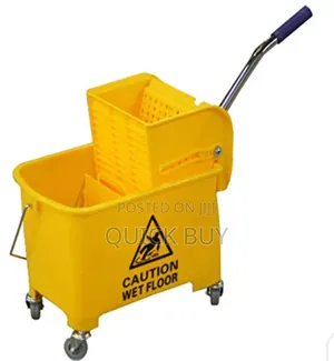 Deluxe Compact Commercial Wringer Trolley Mop Bucket 20L