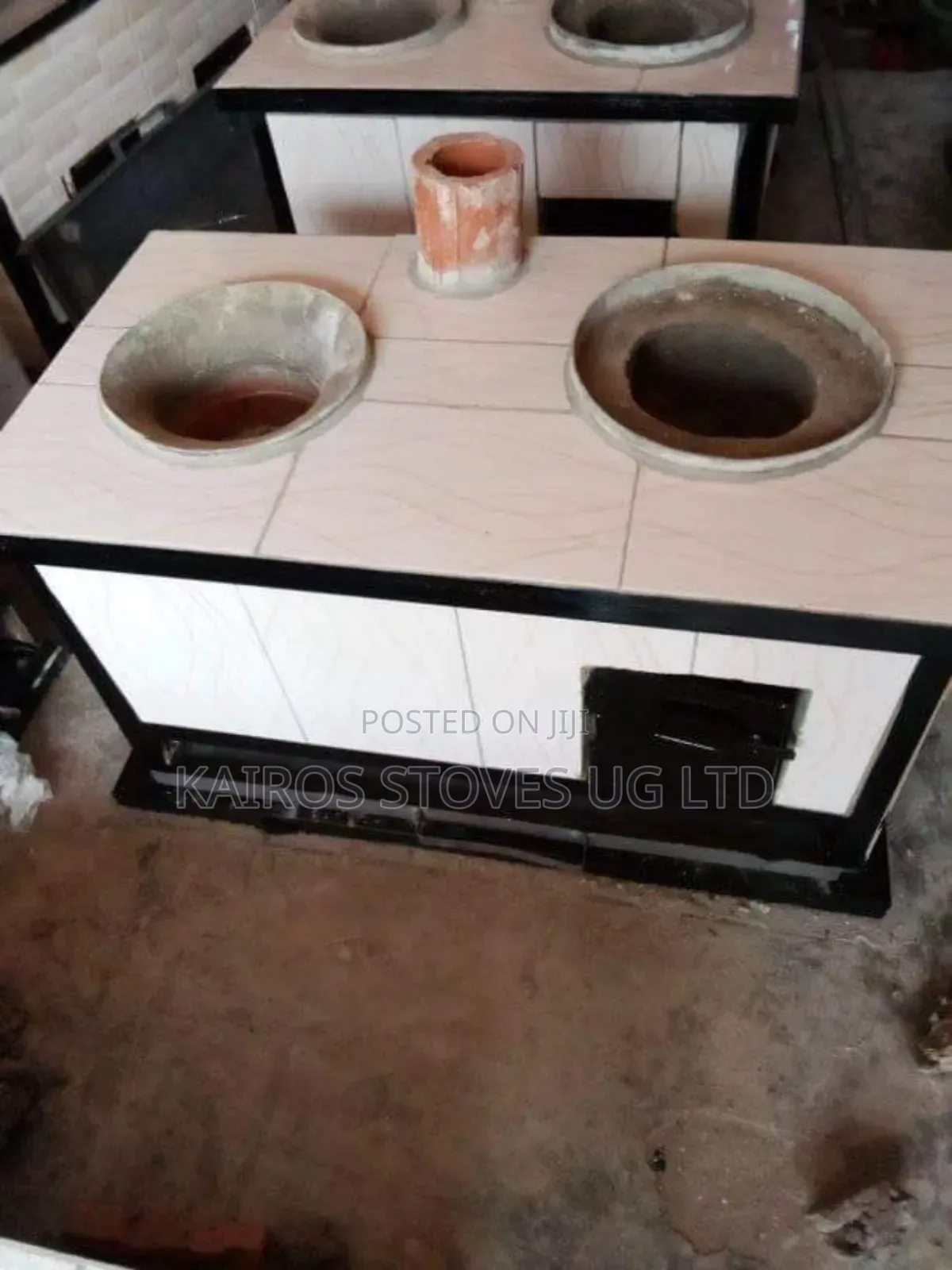 Double Moveable Firewood Stove