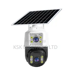 Outdoor 8MP 4g Solar Powered Camera Dual Lens Battery WIFI /