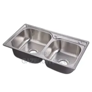 Stylish and Durable Square Double Bowl Kitchen Sink.