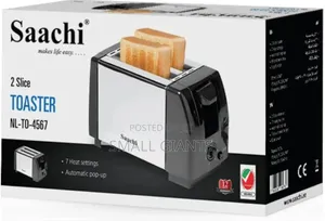 Saachi 2-Slice Toaster, Black, NL-TO-4567