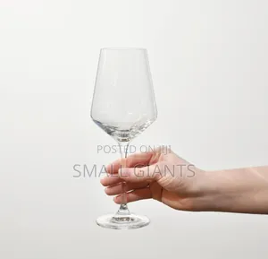 Diamond Stem Wine Glasses- 6 Pieces