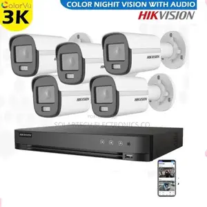 4 Channel CCTV Camera Kit/ Clear Night Vision.