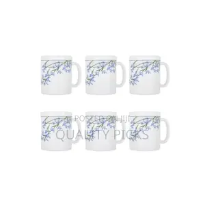 Luminarc 6 Pieces of Luminarc Tea Coffee Mug Cups-Blue.