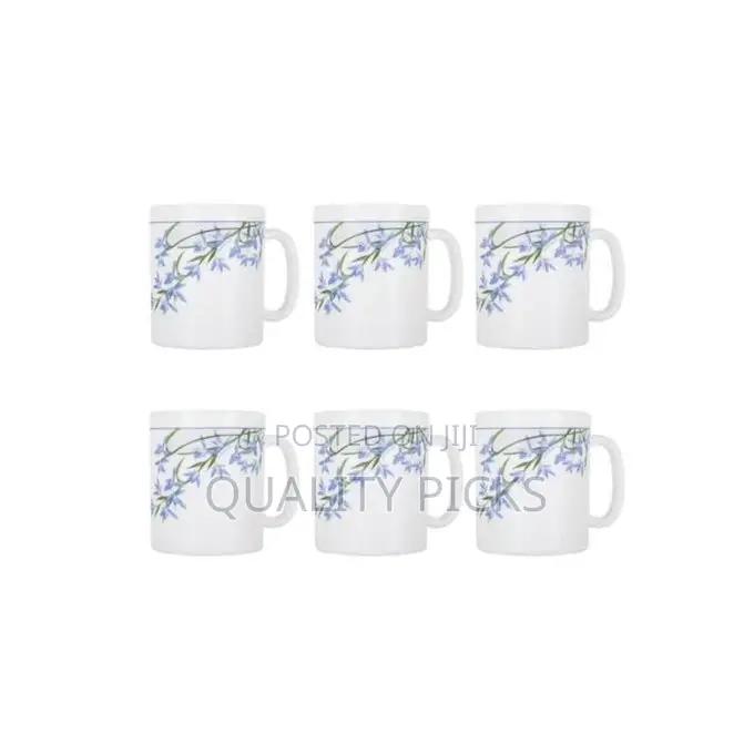 Luminarc 6 Pieces of Luminarc Tea Coffee Mug Cups-Blue.
