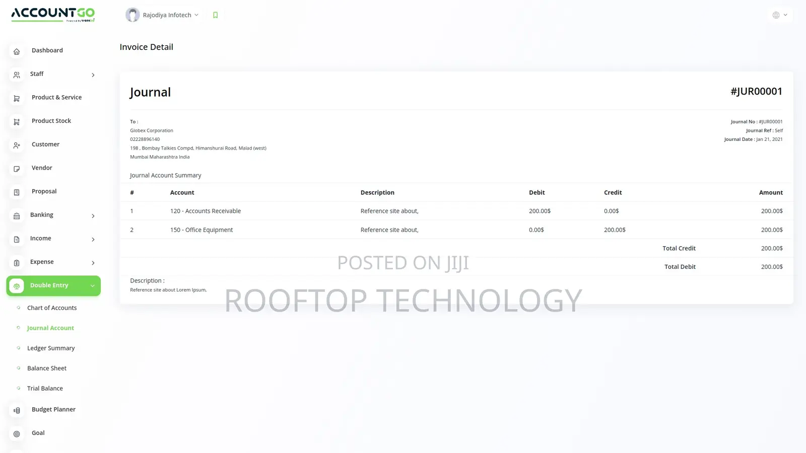 Accountgo Saas - Accounting and Billing Tool