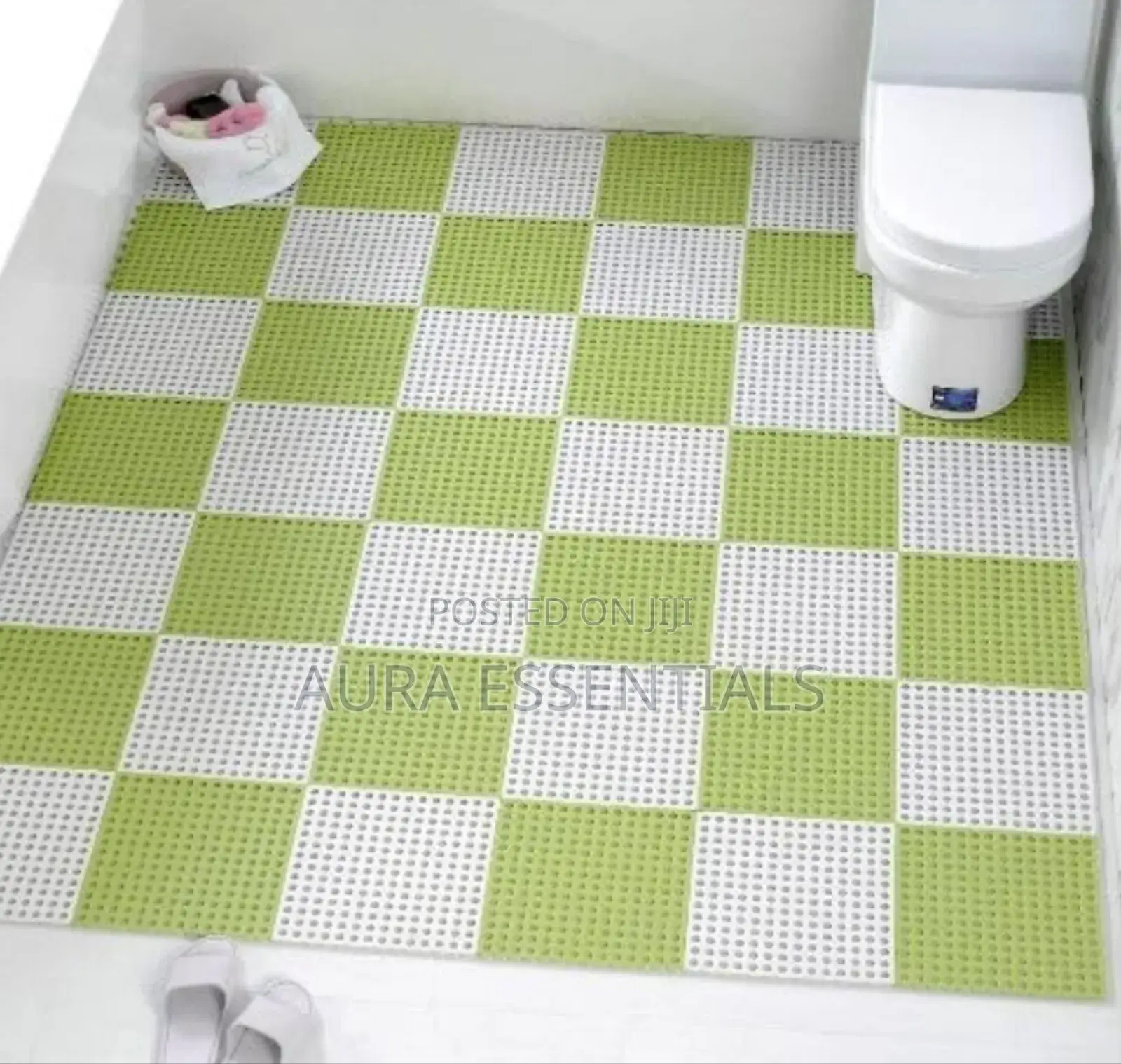 Anti-Slip, Skid Proof Plastic Bathroom Shower Mats (6pcs)