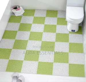 Anti-Slip, Skid Proof Plastic Bathroom Shower Mats (6pcs)