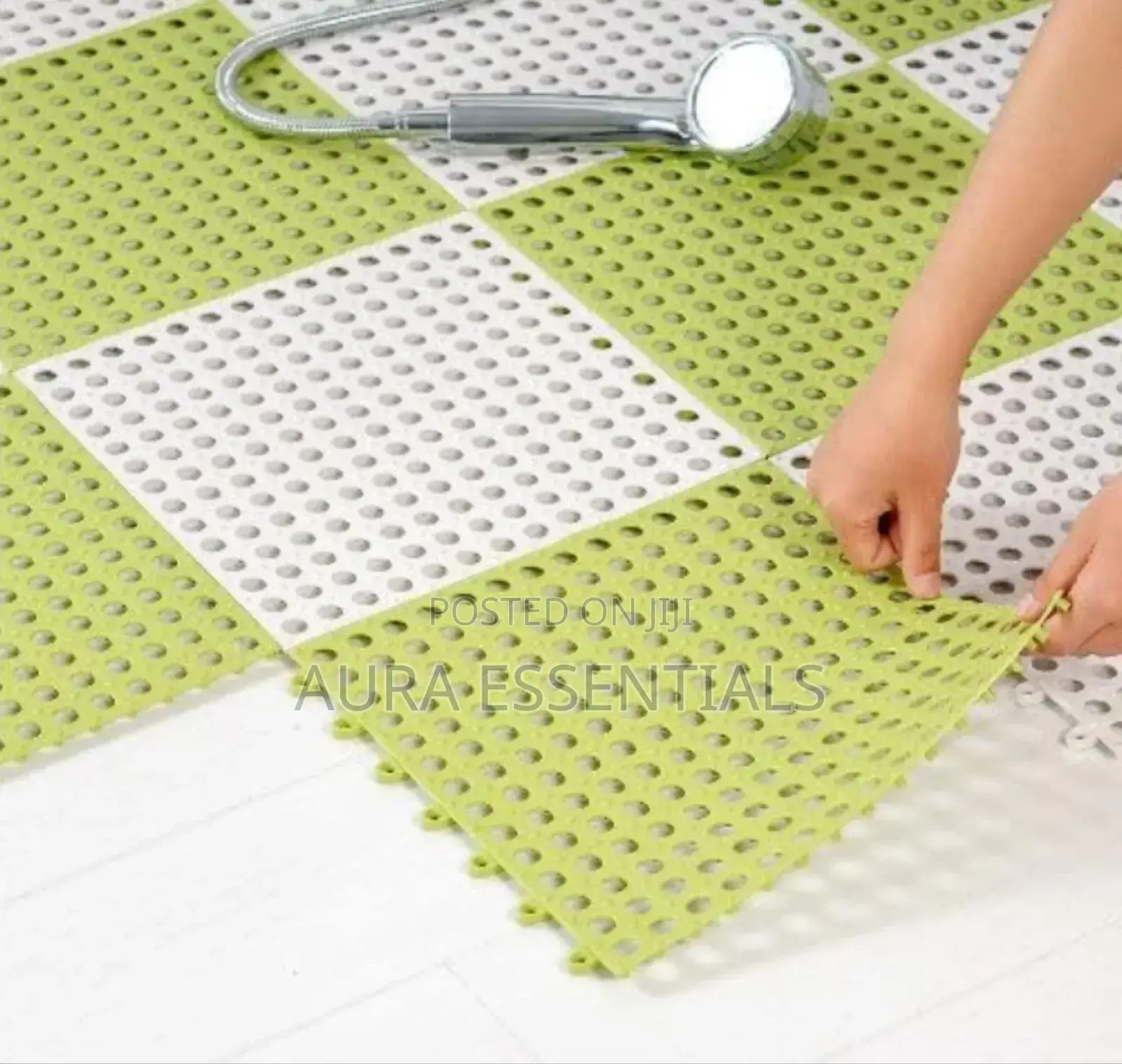 Anti-Slip, Skid Proof Plastic Bathroom Shower Mats (6pcs)