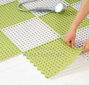 Anti-Slip, Skid Proof Plastic Bathroom Shower Mats (6pcs)