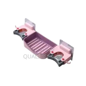 Wall Mounted Soap Dish Box for Kitchen Bathroom With Hooks