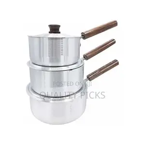 6 Piece Stainless Steel Saucepans Cookware Pot