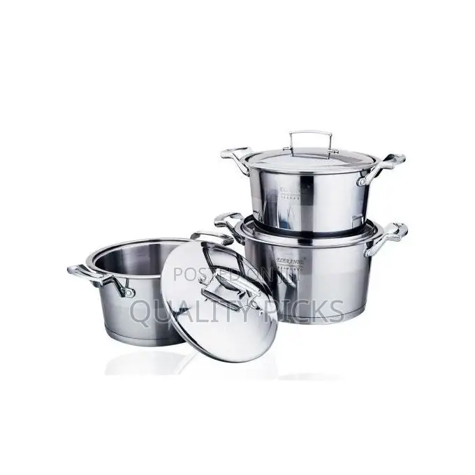 3 Piece Heavy Stainless Steel Saucepans/Cookware