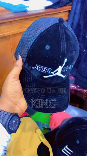 Jordan Black Classic Caps