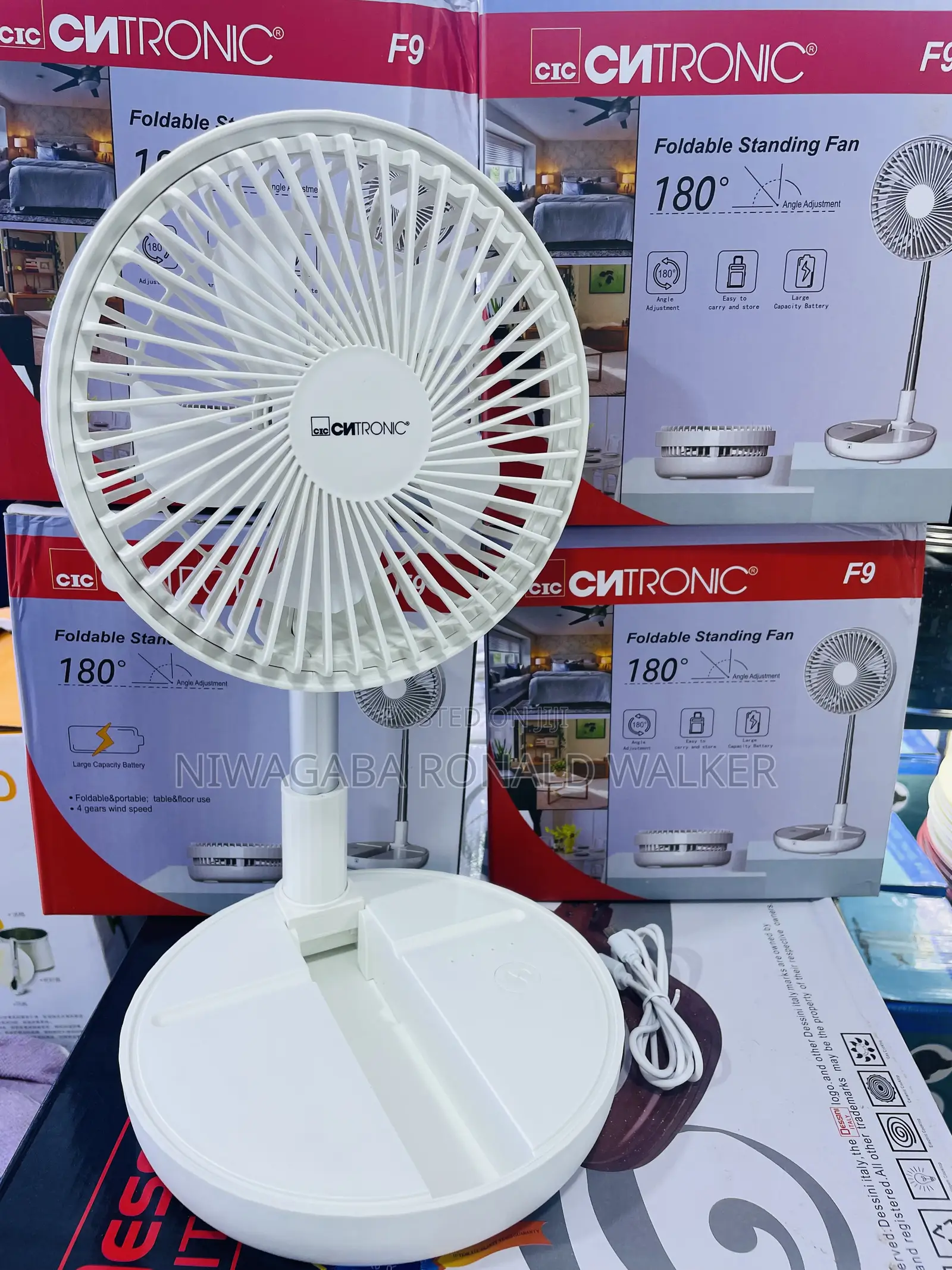 Foldable Rechargable Table Fan