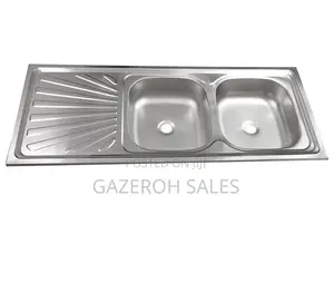 Single Tray Double Bowl Sink.