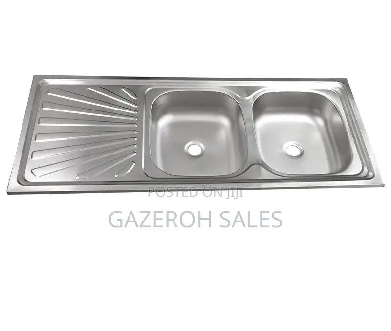 Single Tray Double Bowl Sink.