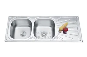 Single Tray Double Bowl Sink.