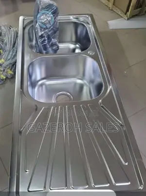 Single Tray Double Bowl Sink.
