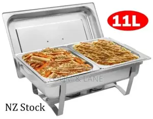 Double Compartment Chaffing Dish Food Warmer