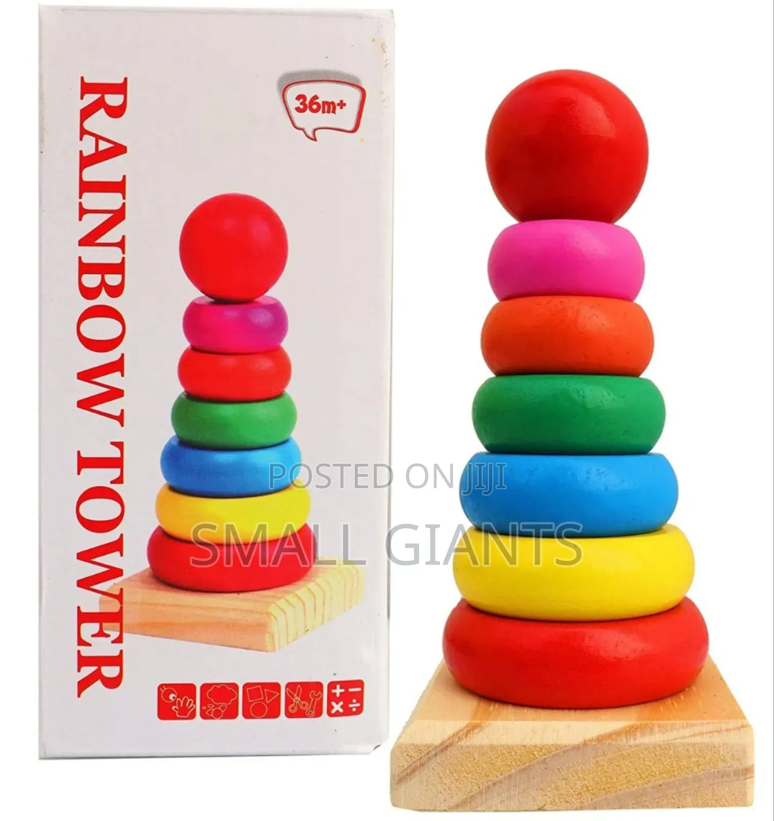 Mini Wooden Rainbow Stacker