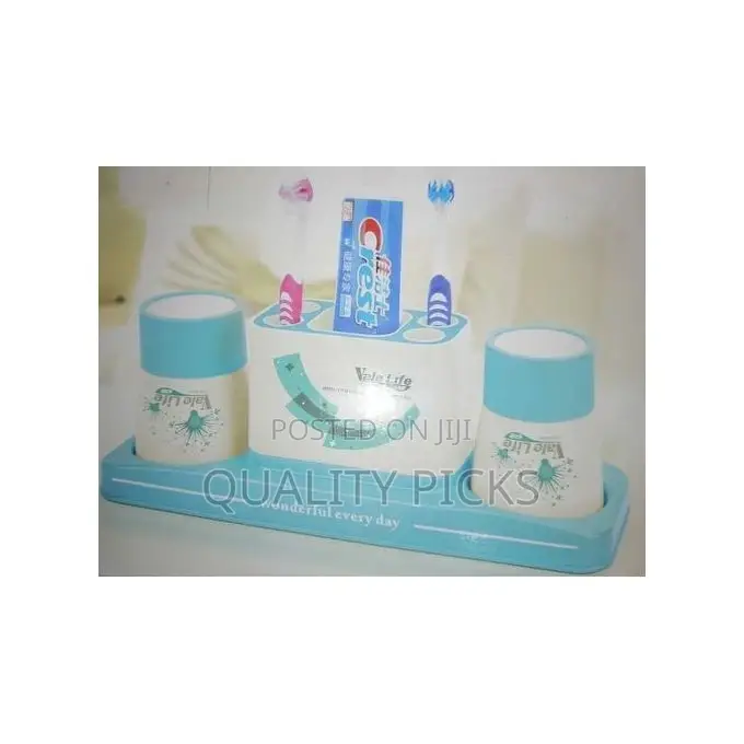 Multipurpose Toothbrush Holder Toothpaste Dispenser Stand