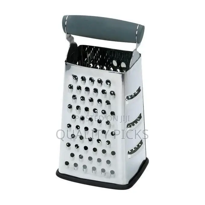 4 Sided Stainless Steel Grater-Silver.