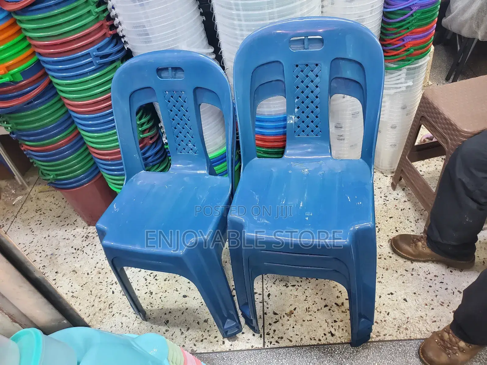 Blue Plastic Chairs Armless Plastic Chairs