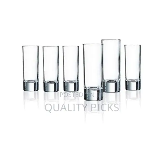 6 Pieces of Long Shot Glasses - Colorless