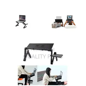 Foldable Adjustable Desk Laptop Table Stand With Mouse Pad
