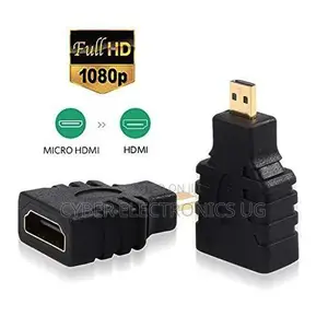 Micro HDMI to HDMI Adapter Connector HD 1080P Black