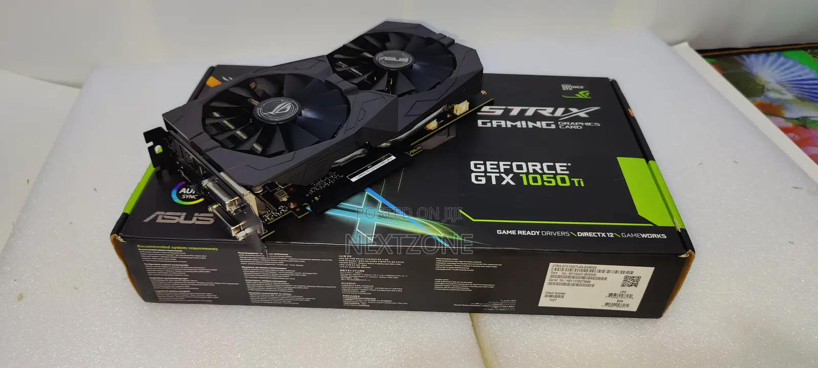 Asus Rog Strix GTX 1050 Ti Graphics Card